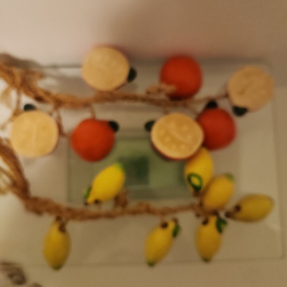 Vintage MCM Ceramic Oranges and Lemons 15 inches